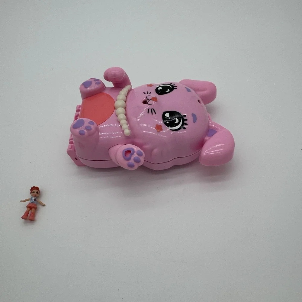 Polly Pocket Tea Party Bunny‎ Compact Playset W Figure Accessories